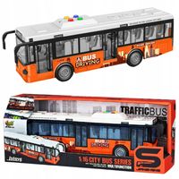 DUŻY AUTOBUS DŹWIĘKI ŚWIATŁA OTWIERANE DRZWI 1:16 AUTO SAMOCHÓD BUS AUTKO
