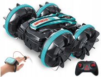 SAMOCHÓD ZDALNIE STEROWANY RC GESTAMI AMFIBIA 2 PILOTY 4x4 360° PŁYWAJĄCY