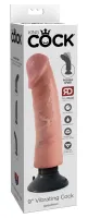 pipedream king cock 23 cm jasny - wibrator elastyczny z przyssawką