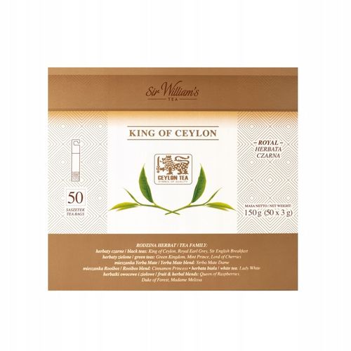Sir William's Royal King of Ceylon 50 szt na Arena.pl