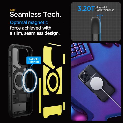 spigen slim armor mag magsafe iphone 16 pro black na Arena.pl