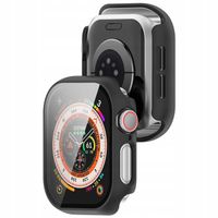 Etui z ochroną ekranu na zegarek Bizon do Apple Watch 10 46mm, case, szkło