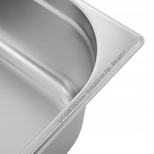 POJEMNIK GASTRONOMICZNY GN 1/1 150 mm STAL NIERDZEWNA 19.5 L MJUSK na Arena.pl
