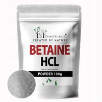 CZYSTA BETAINA HCL CHLOROWODOREK TRAWIENIE 100g PRZYSWAJALNA 100 PORCJI