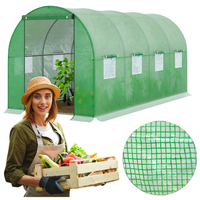 Duży tunel foliowy ogrodowy szklarnia 4,5x2 foliak namiot uv ogrodniczy