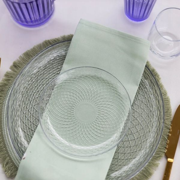 Szklane TALERZYKI Deserowe NA CIASTO Przekąski 4x17 cm Przezroczyste zdjęcie 9