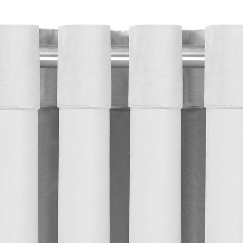 Zasłona VILA velvetowa na złotych przelotkach 400x270 grafitowa  Homede na Arena.pl