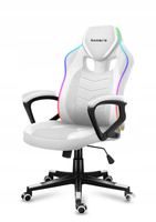 Fotel gamingowy Huzaro Force 2.5 White Mesh tkanina czarno-biały