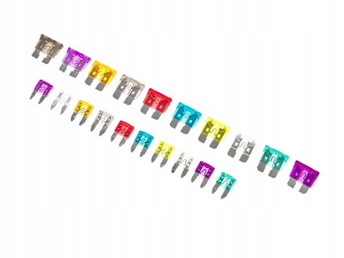 ZESTAW BEZPIECZNIKÓW SAMOCHODOWYCH 220 SZT. MINI MAXI 2-35A na Arena.pl