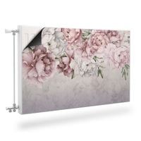 MASKOWNICA Magnetyczna Na Kaloryfer Piwonie Beton Retro 80cm x 60cm