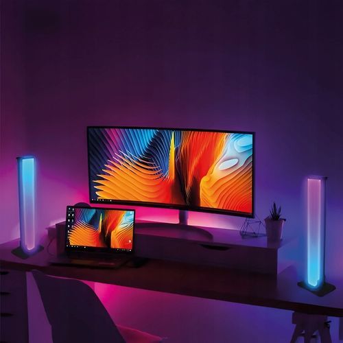 2x Light Bar Lampka Biurkowa czujnik muzyki RGB oświetlenie ambient na Arena.pl