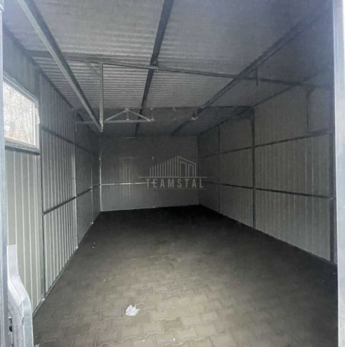 Garaż blaszany 4,5x10m 2x brama uchylna 2x drzwi okno rynny dach TS1009 na Arena.pl