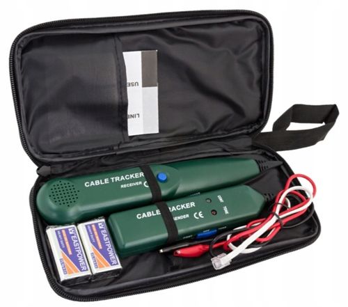 SZUKACZ PAR PRZEWODÓW TESTER CABLE TRACKER lokalizator kabli + pokrowiec na Arena.pl