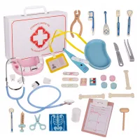 DLA DZIECI DREWNIANA APTECZKA Z DENTYSTĄ