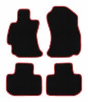 Dywaniki welurowe CARLUX-RED do Subaru Legacy V 2009- czarne, czerwone