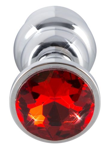 Korek analny srebrny z rowkami stymulacyjnymi na Arena.pl