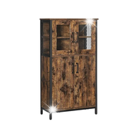 Komoda duża szafka witryna LOFT industrialna rustykalna brązowa 108 cm