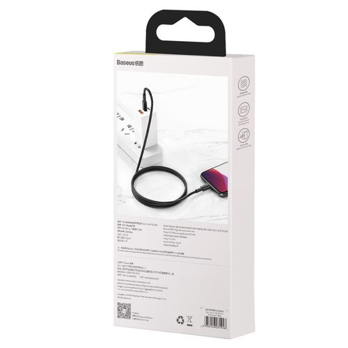 kabel usb-c do lightning baseus high density braided, 20w, 5a, pd, 1m na Arena.pl