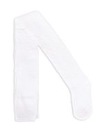 Rajstopy dziecięce bawełniane żakardowe ecru 140-146