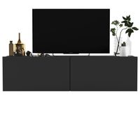 Szafka RTV, wisząca, SANO, 120x35x30 cm, grafit, mat | TYLETEGOTU