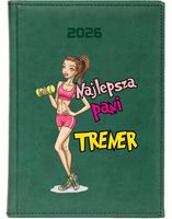 KALENDARZ A4 2026 DZIENNY terminarz nadruk UV NAJLEPSZA PANI TRENER