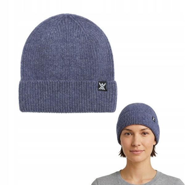 Czapka WOOLCANO MERINO 100% HAT0440 granatowy U zdjęcie 1