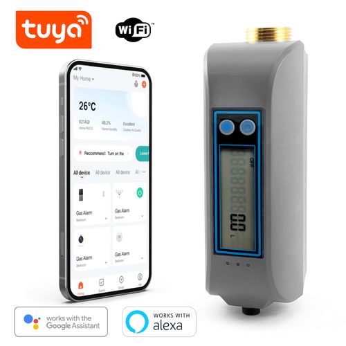 Automatyczny Zawór Sterownik Przepływu Wody z Pomiarem DN20 DN25 Tuya WiFi na Arena.pl