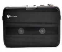TONIVENT Aumaya Mini rejestrator kasetowy, nagrywanie radio FM, regulator