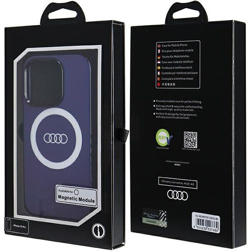 Etui Audi do iPhone 15 Pro, Niebieski, MagSafe na Arena.pl