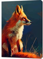 Obraz 70x100cm Spojrzenie Lisicy