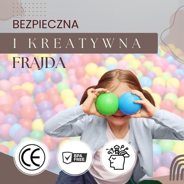 Piłki do suchego basenu kojca 200 szt. piłeczki dla dzieci wielokolorowe zdjęcie 3