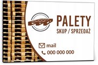 Tabliczka reklamowa szyld dibond 40x30 Z NADRUKIEM palety skup sprzedaż