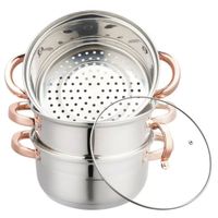 garnek na parę klausberg 4 elem. 20cm kb-7729 rose gold