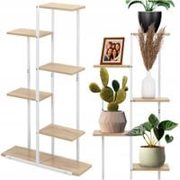 METALOWY KWIETNIK STOJAK NA KWIATY ROŚLINY 6 POZIOMÓW STOJĄCY REGAŁ