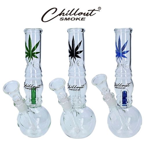 Bongo Szklane Chillout Smoke 18 cm Perkolator Lód Fajka Wodna Kolorowa na Arena.pl