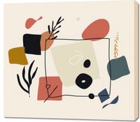 Obraz 100x90cm Abstrakcyjny Dialog