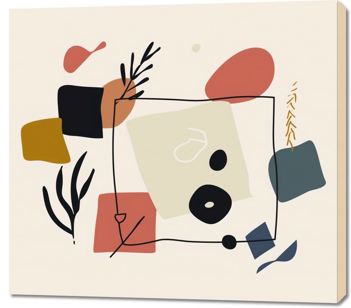 Obraz 100x90cm Abstrakcyjny Dialog zdjęcie 1