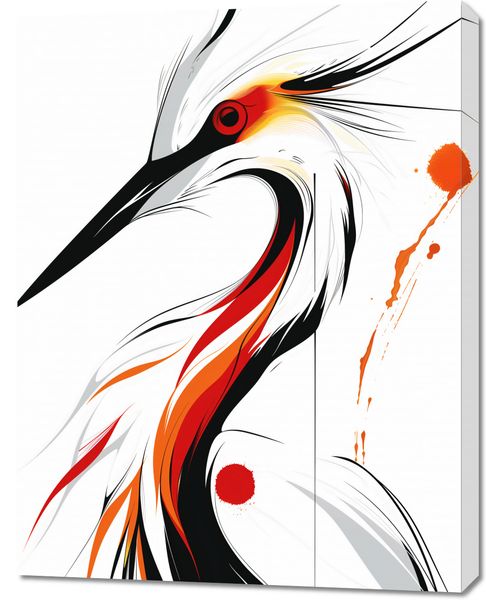 Obraz 70x90cm Bocian zdjęcie 1