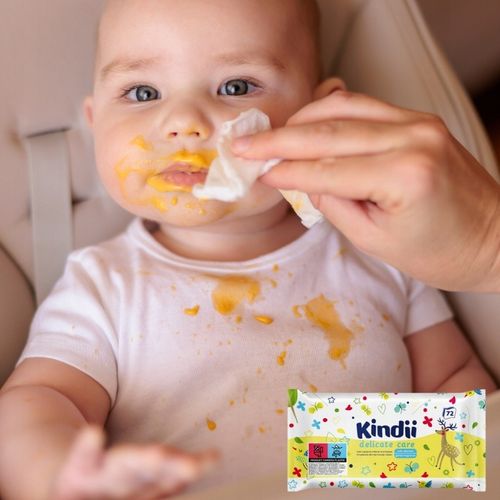 10x Chusteczki Nawilżane Kindii Delicate Care dla Niemowląt 72 szt. na Arena.pl