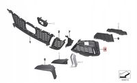 OE BMW KRATKA WLOTU ZDERZAKA LEWA BMW 3 G20 G21 51118069371