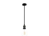 LAMPA WISZĄCA POJEDYNCZA Z CZARNĄ  OPRAWKĄ RETRO
