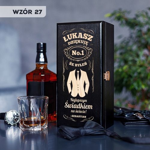 PODZIĘKOWANIE DLA ŚWIADKA PREZENT DLA ŚWIADKA SKRZYNKA NA ALKOHOL UPOMINEK na Arena.pl