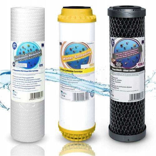 WKŁADY DO FILTRA WODY NA CAŁY DOM 3 STOPNIOWEGO FCPS20 FCCST FCCBL-S na Arena.pl