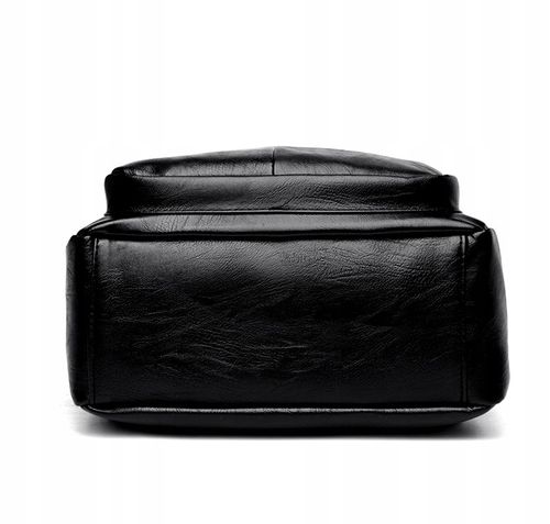 Skórzany Plecak Damski Szkoły Pracy Miejski Czarny na Arena.pl