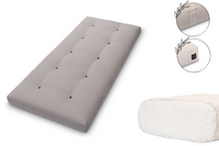 Materac 90x200 Bawełniany - Pascall Futon Medium Natural - Szary