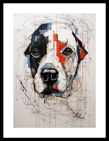 Plakat 25x35cm Przyrysowany Psiak zdjęcie 3