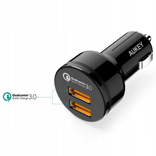 Ładowarka samochodowa Aukey CC-T8 2x USB 36 W zdjęcie 1