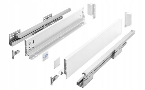 SZUFLADA GTV AXIS PRO 450B1 ŚREDNIA L450 H116 BIAŁA CICHY DOMYK WYSUW na Arena.pl