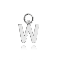 MINET Srebrny wisiorek mała litera „W”