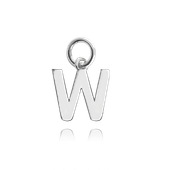MINET Srebrny wisiorek mała litera „W”